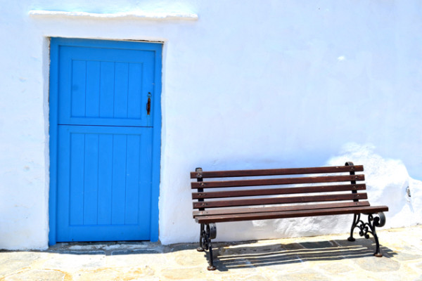 Blue door in Kastro, Sifnos