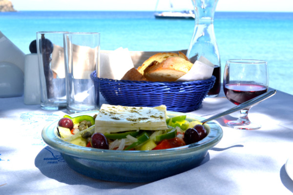 Lunch at Apokoftos beach, Sifnos