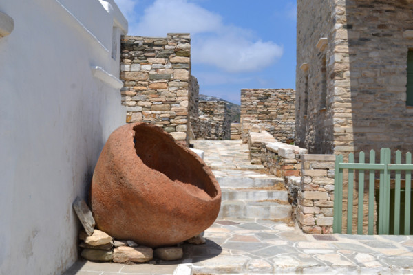 Old artifacts at every turn in Kastro, Sifnos